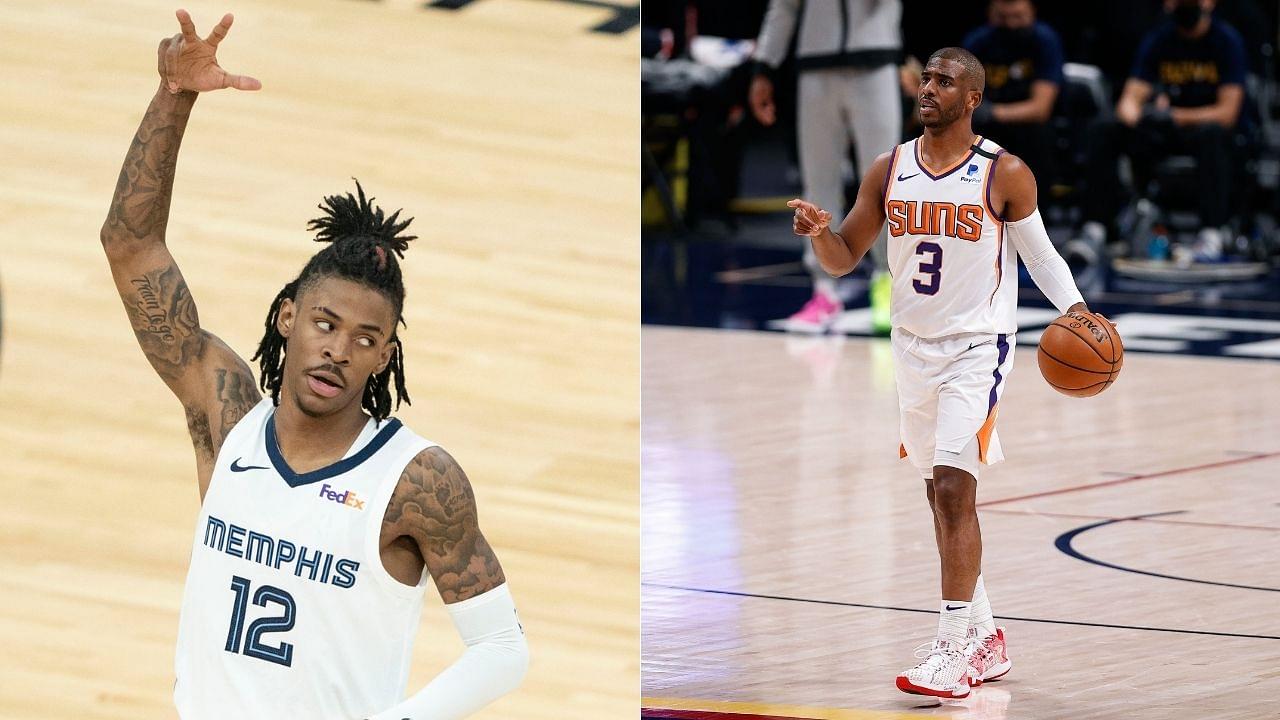 "Y'all gonna give Chris Paul more RESPECT one day": Ja Morant congratulates the Suns star after an incredible Game 4 performance and sweep of the Denver Nuggets