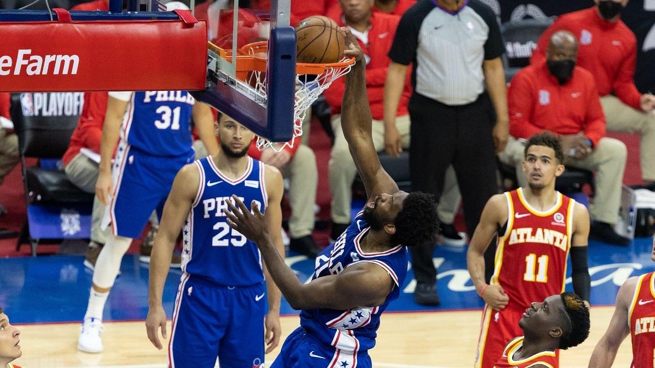 "Joel Embiid was pissed and showed it in his game tonight": Draymond Green believes that the Sixers superstar had an impressive outing against Atlanta because he lost to Nikola Jokic for the MVP honours