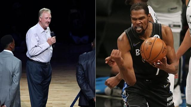 "Kevin Durant could knock off Larry Bird from Mount Rushmore": NBA analyst questionably compares Nets star to the Celtics legend after his 49-point triple-double