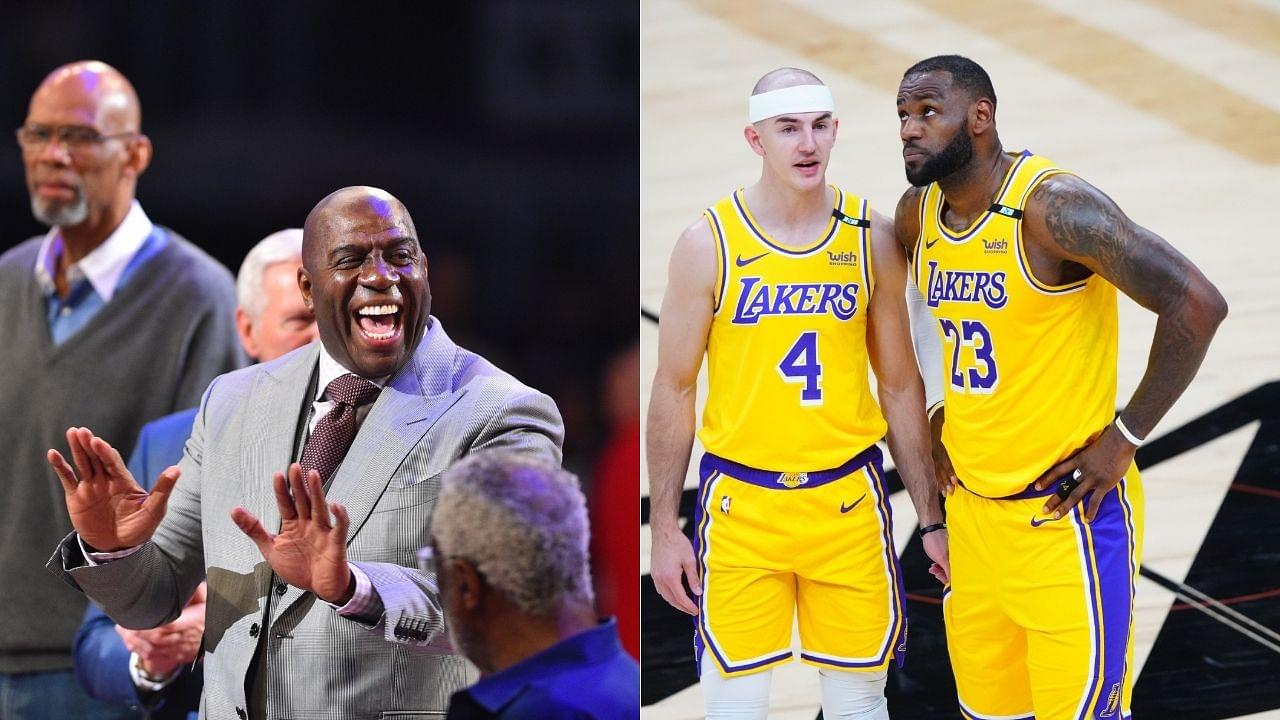 "LeBron James has gotta be thinking I want five rings at least": Magic Johnson weighs in on the Lakers superstar's chances of winning his 5th title