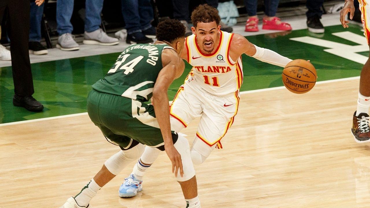 "Giannis wasn't pleased with Trae Young's shimmy": Greek Freak reacted angrily to Hawks star's shimmy and 3-pointer during timeout