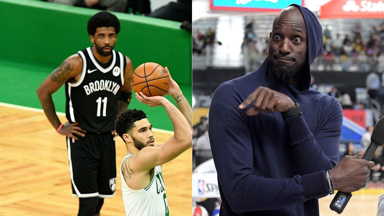 "Kevin Garnett has crossed that line plenty of times": Richard Jefferson defends Kyrie Irving after Celtics legend accuses the Nets star of stomping on 'Lucky'