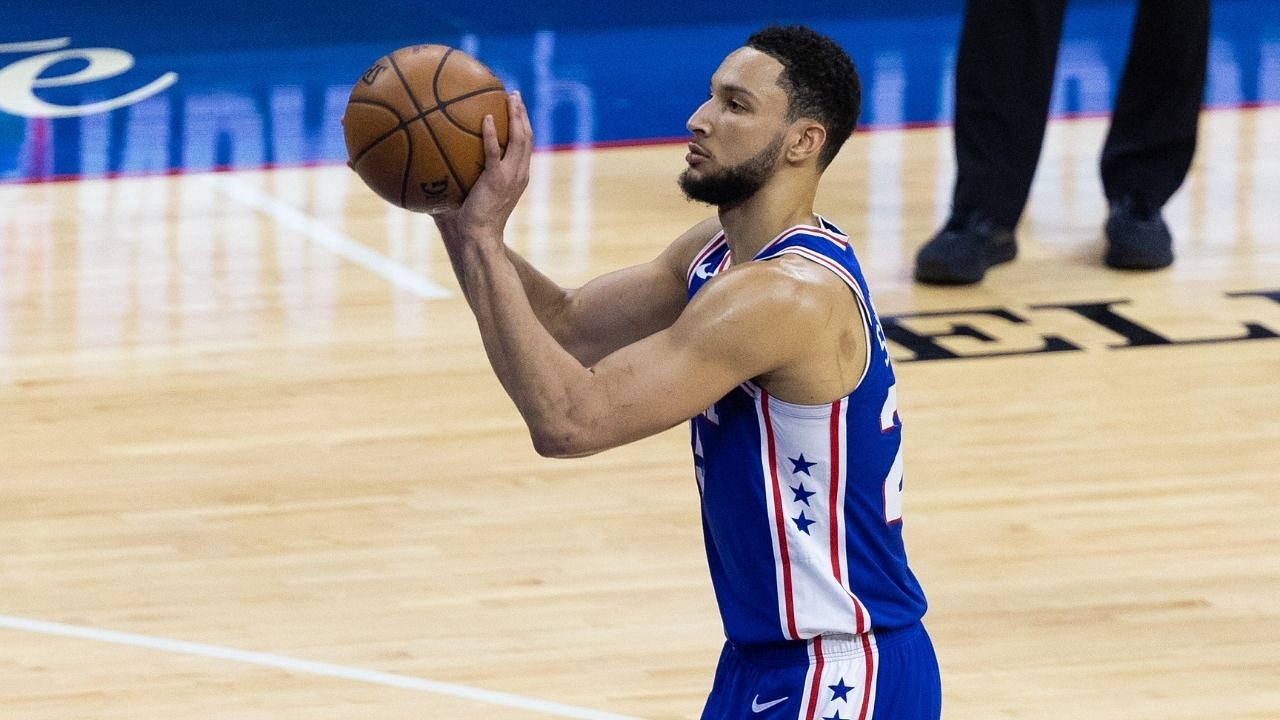 Ben Simmons bricking free throws for 3 straight minutes!! 