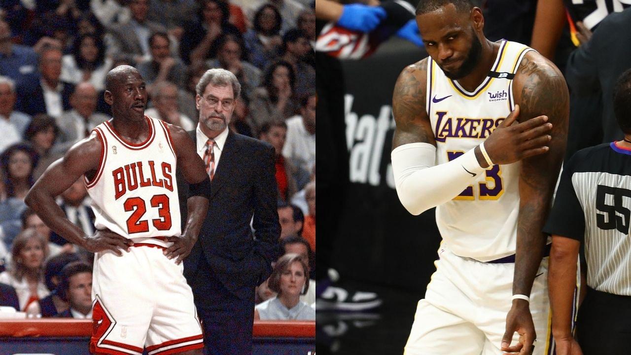 “Michael Jordan would’ve never left his team on the floor”: Jalen Rose goes off on LeBron James for giving up on the Lakers once Anthony Davis got injured