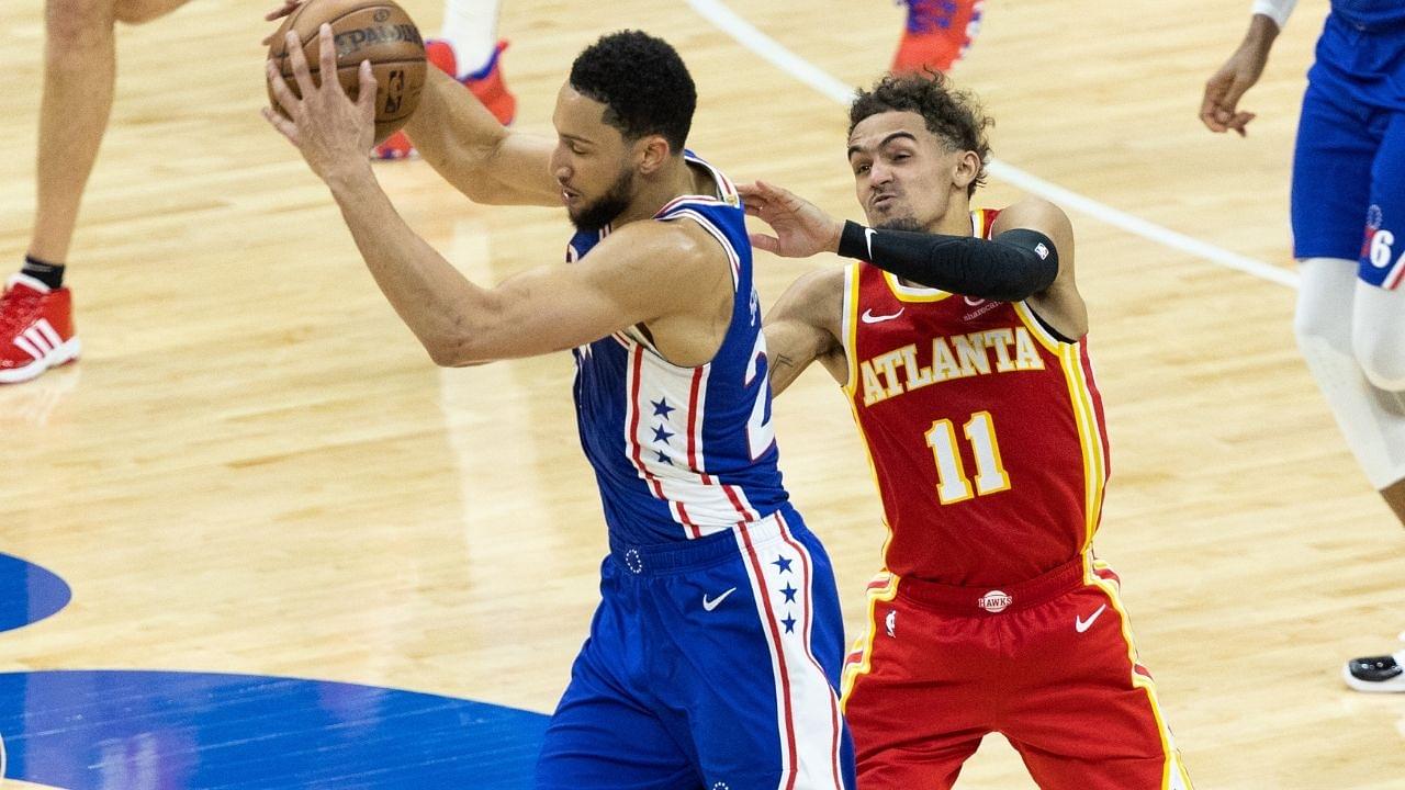 "Hey ref! Ben Simmons should shoot free throws!": Trae Young trolled Sixers star in Game 3 loss for his inconsistent form from the charity stripe