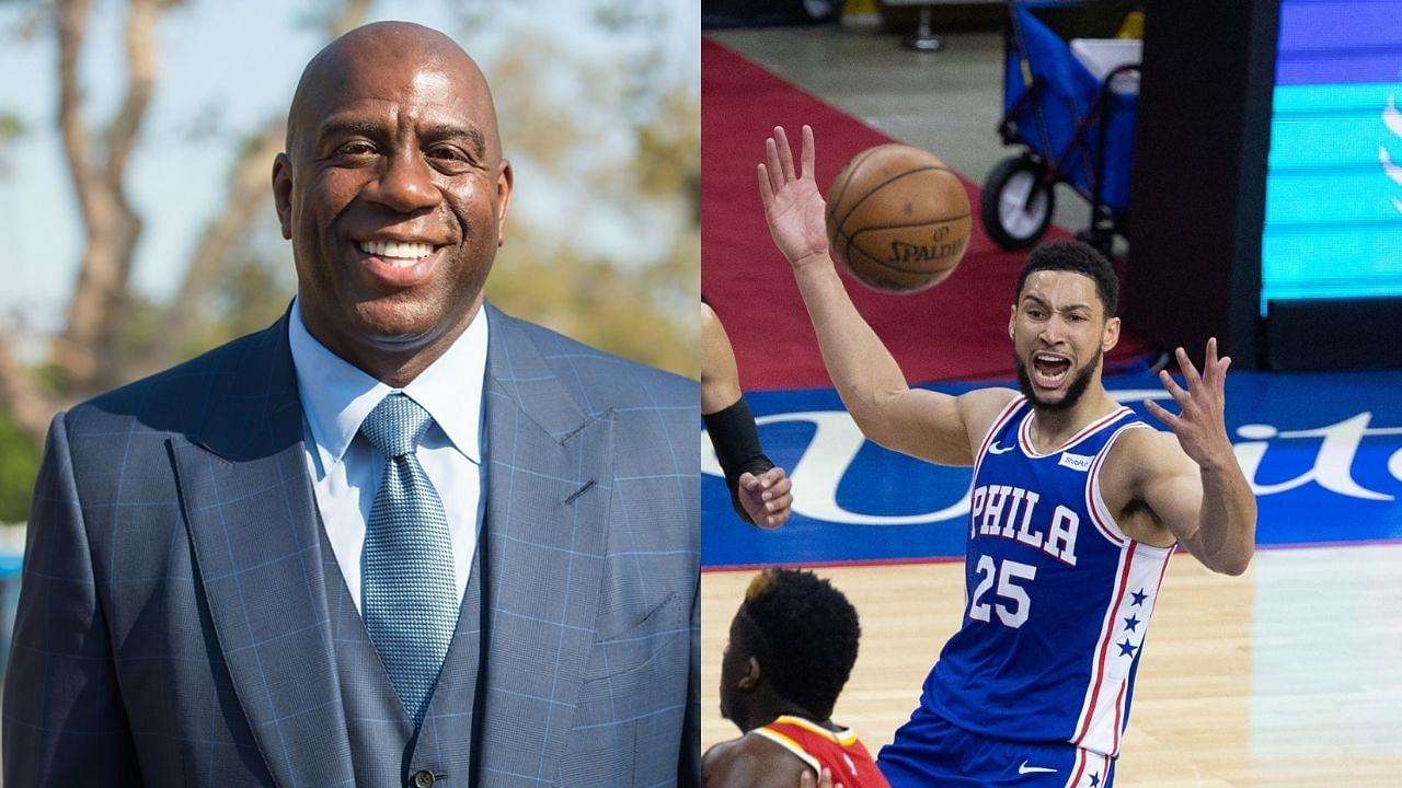 “Ben Simmons needs to play at summer leagues”: Magic Johnson gives advice to the Sixers star to help raise his confidence amidst horrid shooting woes