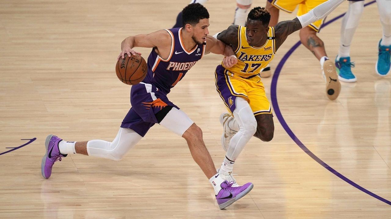 "That's tuff": Devin Booker mocks Dennis Schroder on Instagram after Suns beat Lakers 4-2 in first round matchup
