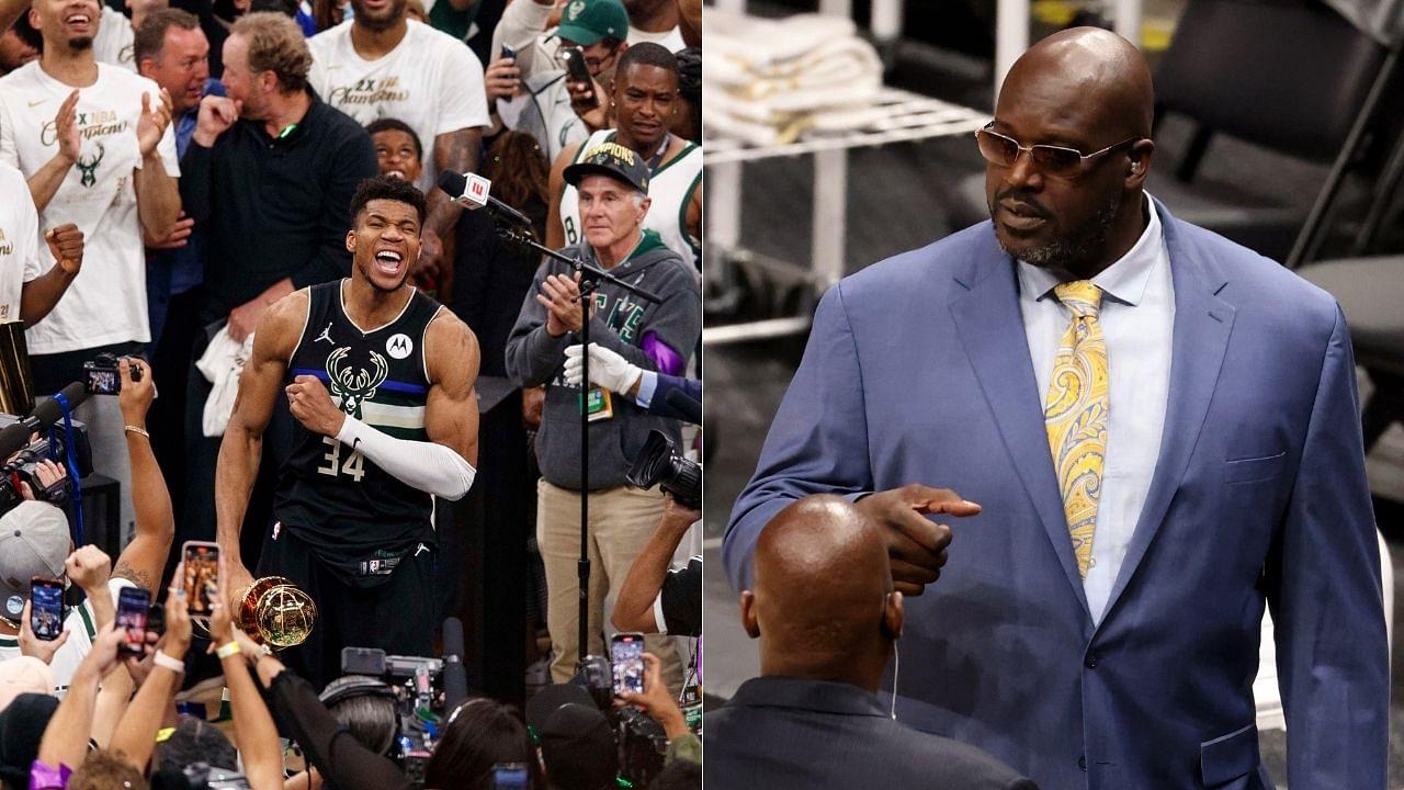 "Giannis, there's only one Superman now and it's you": Shaquille O'Neal heaps effusive praise on the Bucks' Finals MVP after 2021 NBA championship win