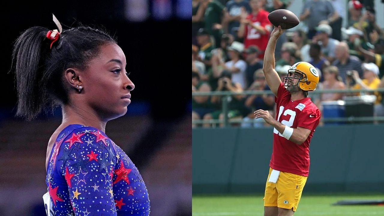 "I spent this off-season working on my mental clutter": Aaron Rodgers stand by Gymnast Simone Biles decision to not participate in Olympic Final