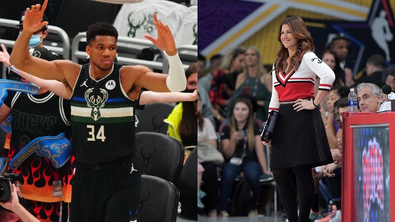 “Want Rachel Nichols to be a part of the Bucks championship”: Giannis hands the Larry O’Brien trophy to the ESPN analyst following Finals win over Chris Paul and Suns