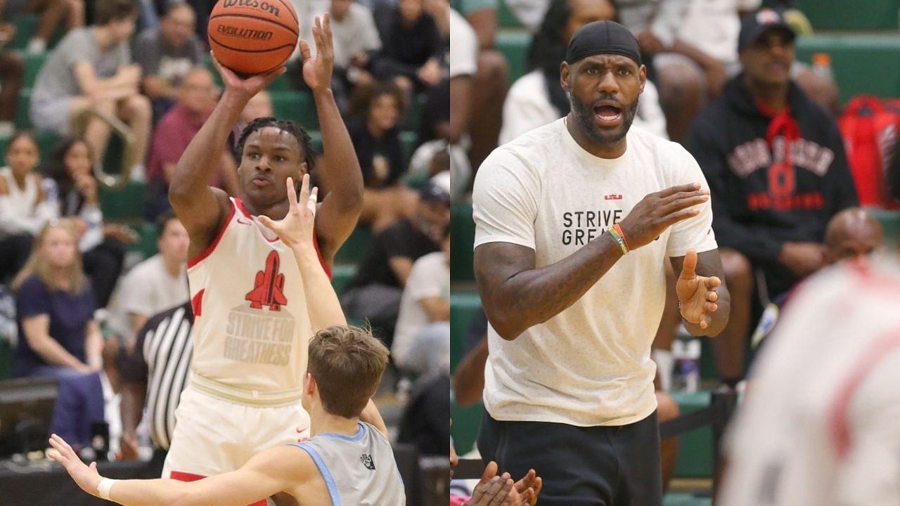 “The announcer took a cheap shot at LeBron James”: Shannon Sharpe backs up the Lakers MVP for getting heated with an announcer at Bronny’s AAU game