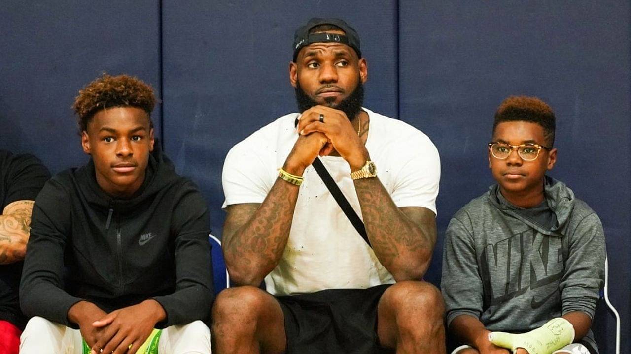 "LeBron James joins forces with Ben Simmons to make orphanages": NBA Twitter roasts the Lakers' superstar for dropping bricks at Bryce James' AAU game