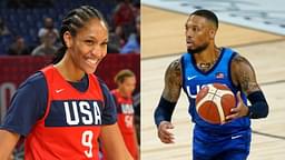 "Damian Lillard can't catch a break!": Blazers' superstar snatches A'ja Wilson's phone after getting roasted by the 2020 WNBA MVP and the USWBNT for his fresh haircut