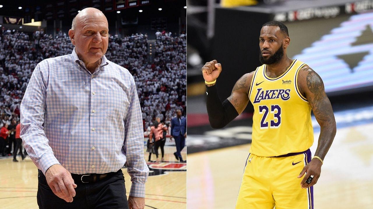 "LeBron James paid federal taxes at 3 times the rate of Steve Ballmer": Lakers and NBA fans aghast after Clippers owner and Microsoft CEO's finances are revealed on social media