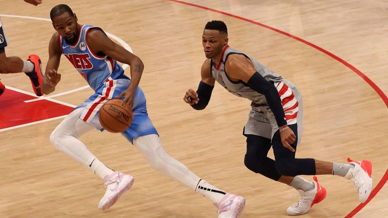 "Russell Westbrook or no, the Nets would beat the Lakers in a 7 game series": Kevin Durant still holds the edge over his former OKC teammate and LeBron James