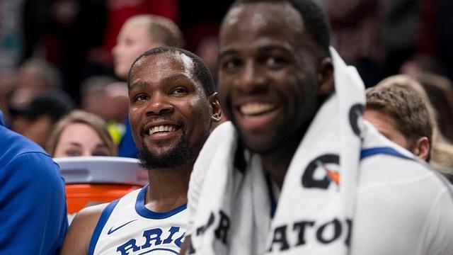 "Draymond Green trolled Fergie by dancing to her infamous National Anthem performance": When Kevin Durant, Stephen Curry and other Warriors engaged in locker room jig