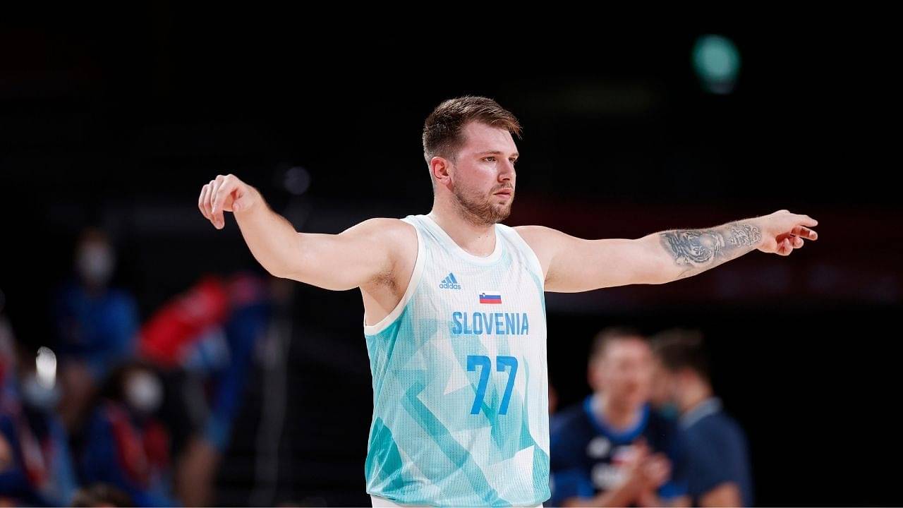 "Luka Doncic looks bored with this competition": Slovenian sensation dumps off sensational no-look pass to Nuggets forward Vlatko Cancar in win over Japan