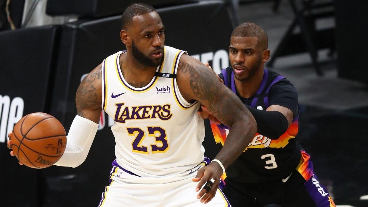 "Chris Paul was there at my first finals, this is me giving back to him": LeBron James explains why he was at NBA Finals Game 5 cheering for the Suns superstar