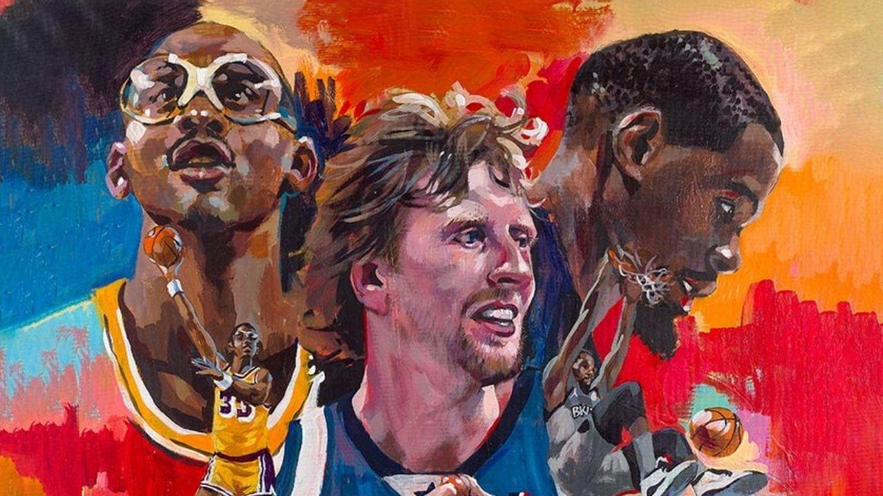 "Not sure who they other guys are": Dirk Nowitzki jokingly takes shots at Kareem Abdul-Jabbar and Kevin Durant after being named cover athlete for NBA 2K22 Legends edition cover