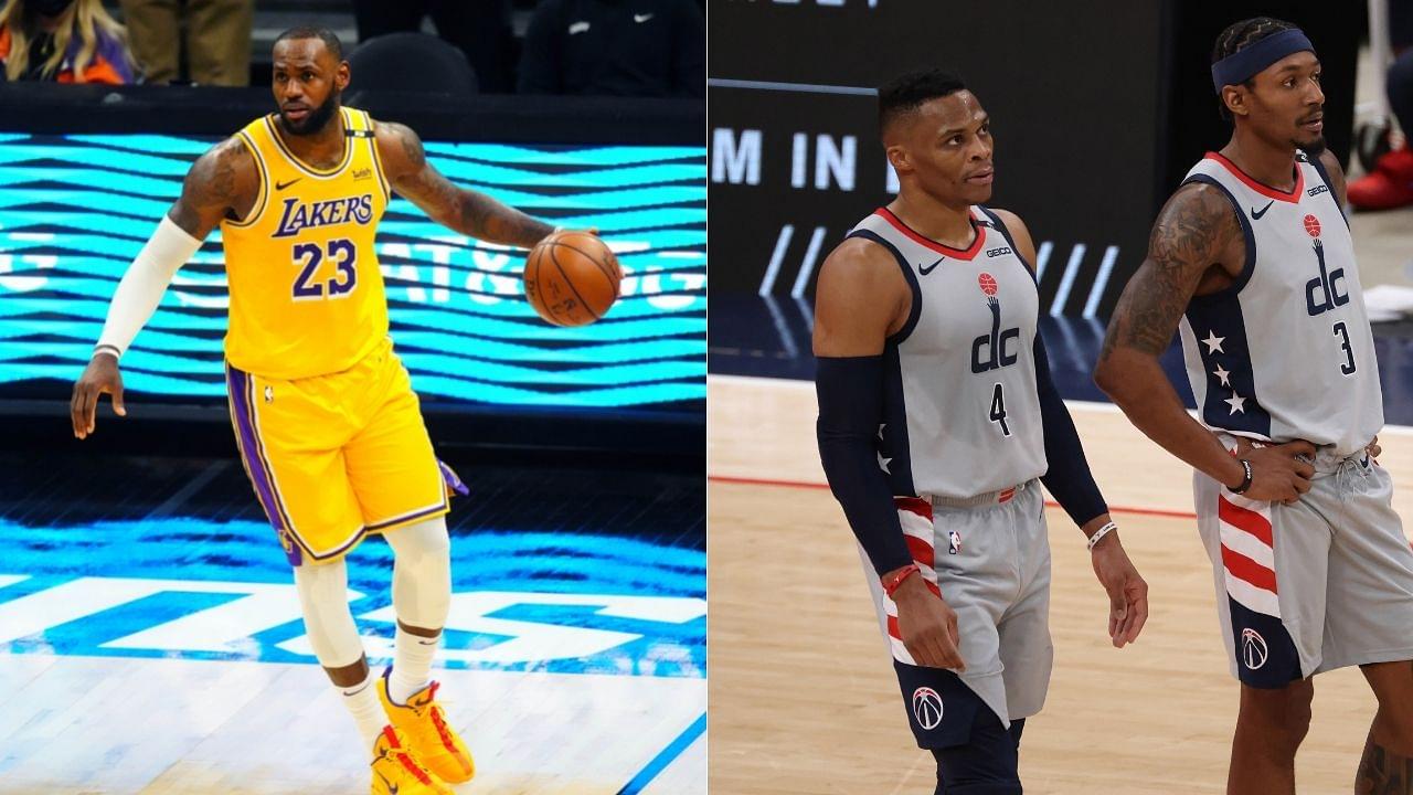"LeBron James want to team up with star Wizards guard": NBA insider reports that Lakers could trade Kyle Kuzma, Dennis Schroder and THT for Washington's best player