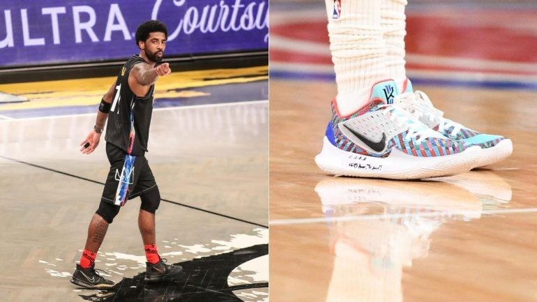 kyrie irving wearing skechers shoes