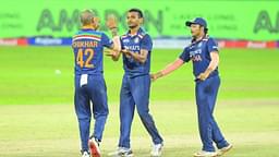 Chetan Sakariya 1st wicket: Krishnappa Gowtham grabs fantastic sliding catch to hand Sakariya maiden ODI wicket vs Sri Lanka