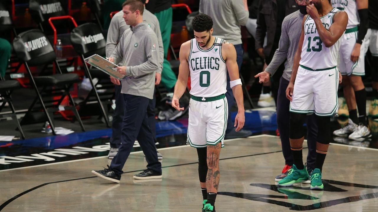 "Jayson Tatum ain't getting bullied by anyone next season!" Pictures from training camp reveal the incredible change the Celtics star has made to his body