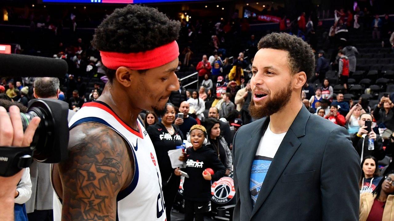 "We want Bradley Beal out here with us in Golden State!": The Athletic reveals Stephen Curry, Klay Thompson, and Draymond Green have demanded for the front office to bring the Wizards star on board