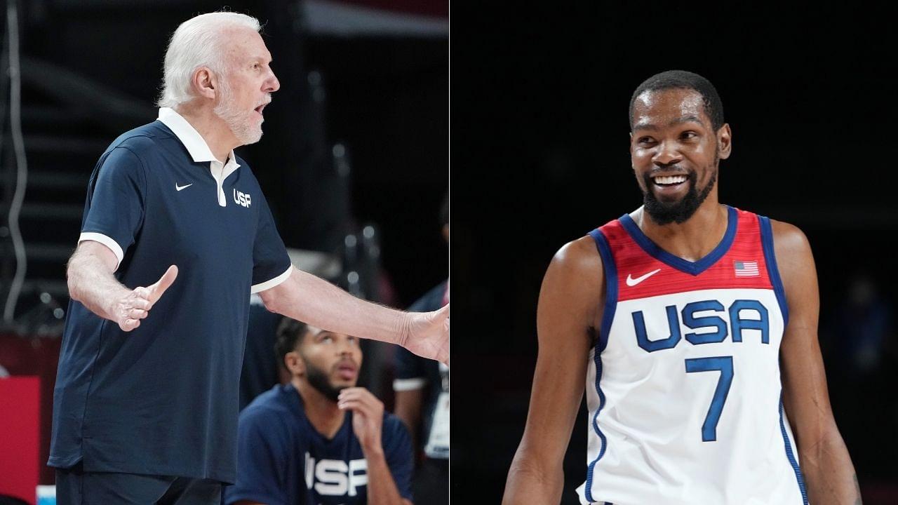 "Gregg Popovich challenges your IQ for the game every day": Kevin Durant lavishes effusive praise on Spurs and Team USA head coach ahead of Tokyo 2020