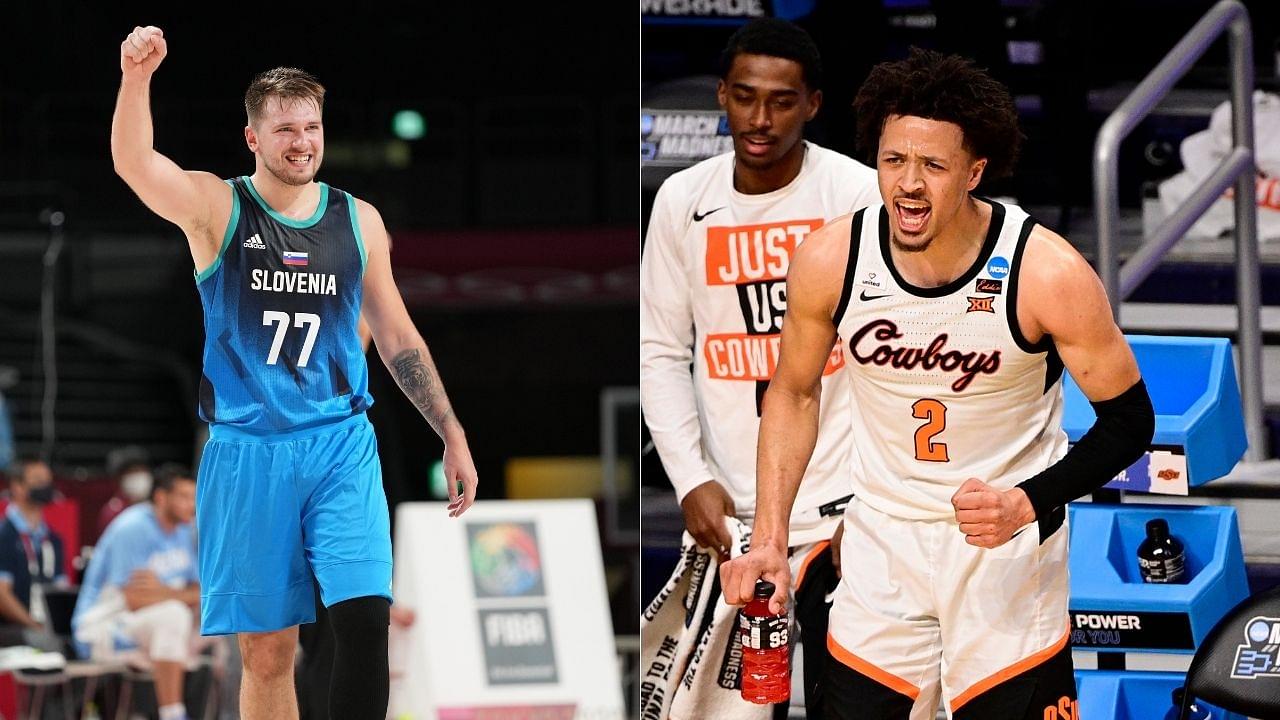 "The way Luka Doncic and I approach basketball is similar": Cade Cunningham lavished praise on the Mavericks superstar on JJ Redick's podcast ahead of 2021 NBA Draft