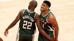 "Giannis and I hated each other on the court": Khris Middleton reveals how the Milwaukee Bucks' 2 most important players one-upped each other in their early days together