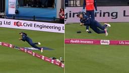 Harleen Deol catch video: Harleen grabs unbelievable boundary catch to dismiss Amy Jones in Northampton T20I