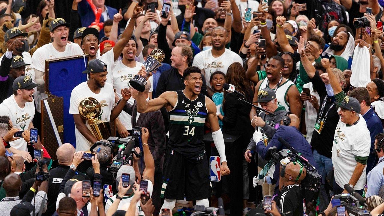 "Joining a super team would've been the easy way, but this is the hard way": Giannis Antetokounmpo takes a subtle shot at Kevin Durant and LeBron James after winning the 2021 NBA championship