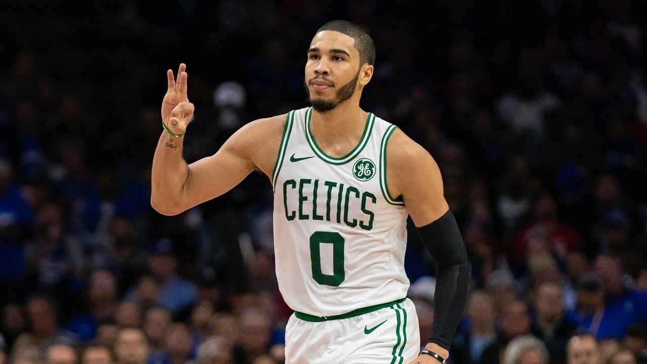 "I think I'm top 5": Jayson Tatum hilariously joked about his haircut Mic'd Up ahead of Celtics vs Sixers in 2019