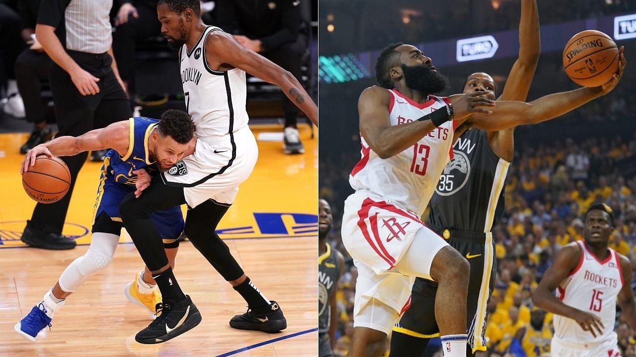 "James Harden didn't get doubled like Stephen Curry?": Kevin Durant was dumbfounded by a Warriors fan's basketball takes