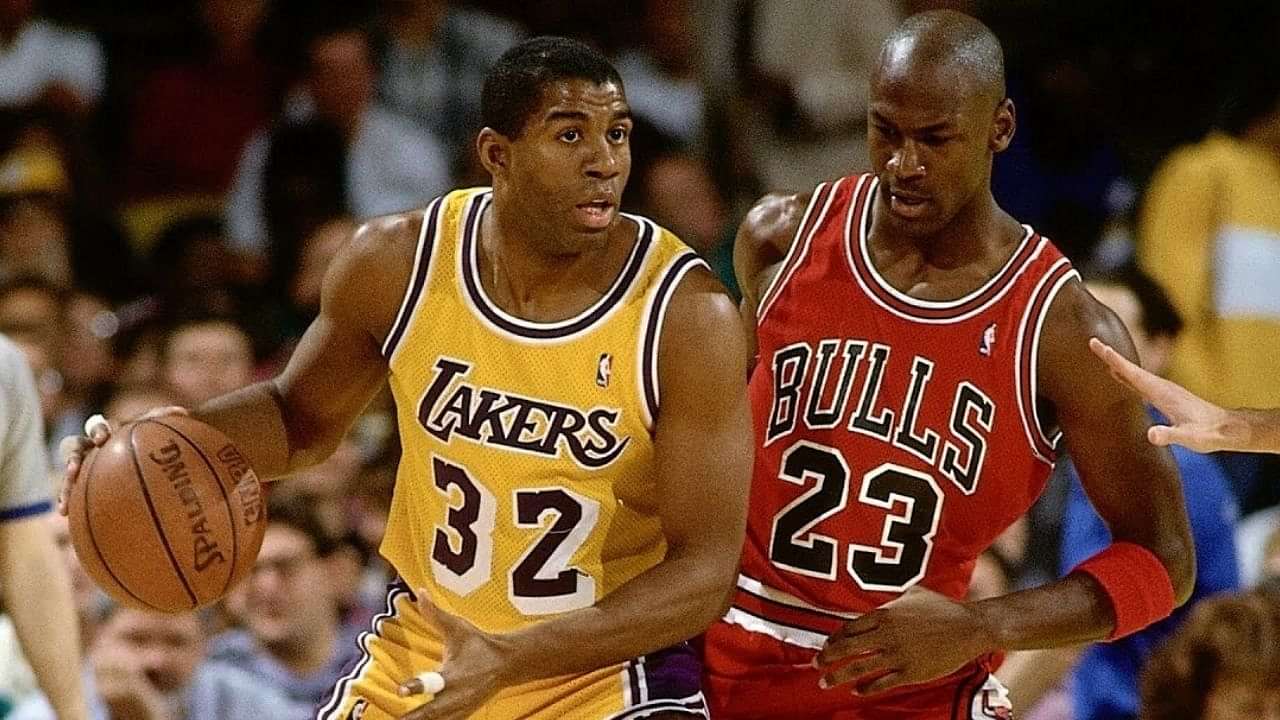 MICHAEL JORDAN - Dunk on Sam Perkins 1991 NBA FINALS Game 4 Bulls @ Lakers  