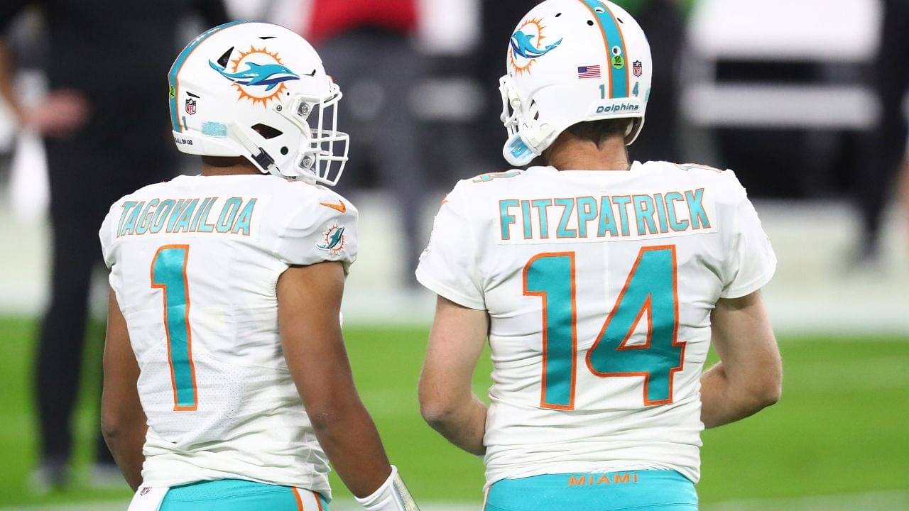 "I did not really throw football during practice to help Tua Tagovailoa": Ryan Fitzpatrick details his time after the Miami Dolphins drafted Tua Tagovailoa