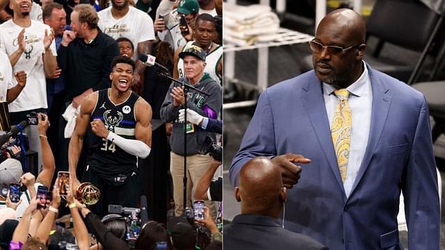 "It's only one Superman now and that's Giannis Antentokounmpo": Shaquille O' Neal reveals the reasons behind passing his name to the Greek Freak