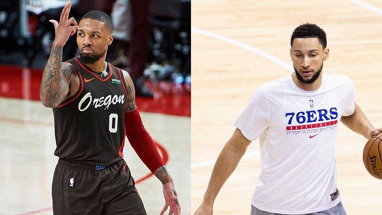 “Ben Simmons will be the centerpiece of a Damian Lillard trade”: Sixers reportedly ‘hesitant’ to deal with Warriors or Spurs in hopes to land Blazers superstar