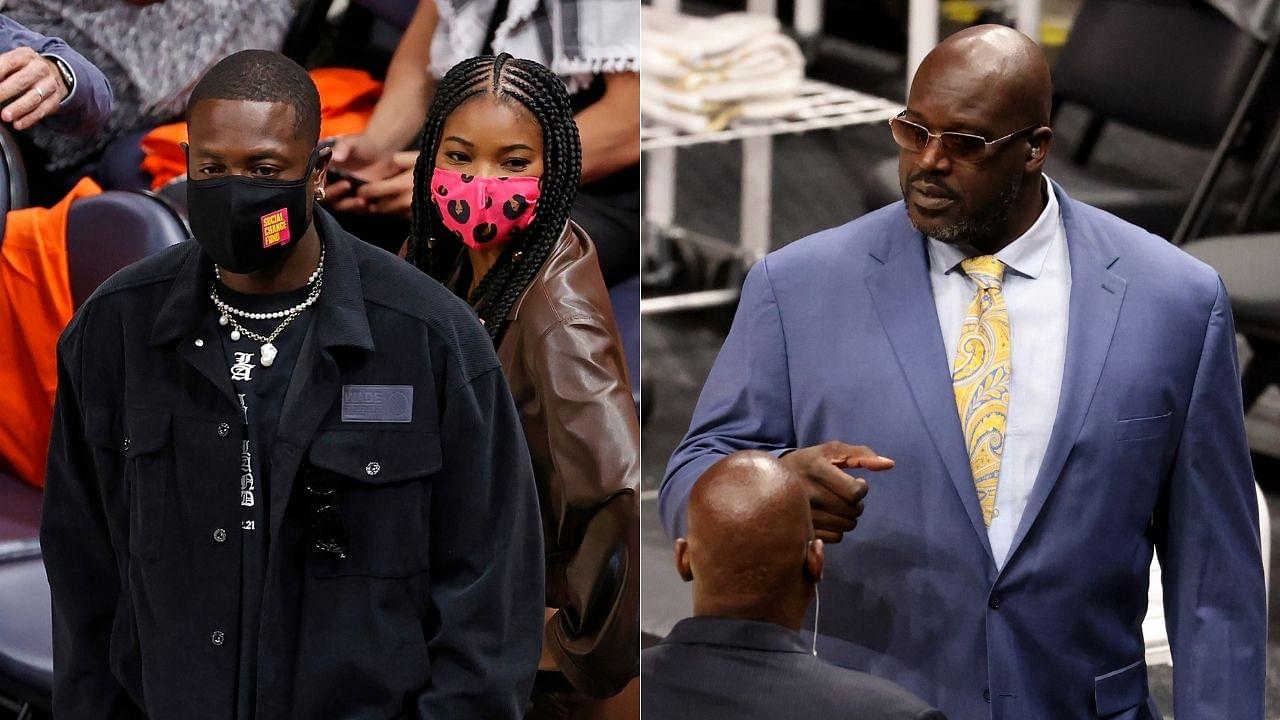 "Shaq wasn't impressed Dwyane Wade for having a terrible home": Heat legend defends his bachelor lifestyle and having a disorganized house in his young years as wife Gabrielle Union watches on