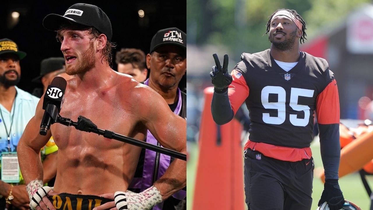"I'd beat the brakes off of Logan Paul": Myles Garrett rips youtuber turned boxer as talks about his post NFL retirement plans and says, 'will be up for the Celebrity Basketball Match'