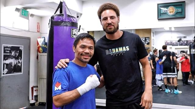 "Klay Thompson's Lessons Are Paying Off for Manny Pacquiao!": Eight-division World Champion Drills Buzzer Beater 3 to Secure Win