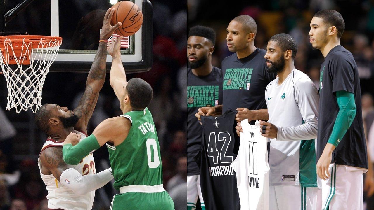 "LeBron James slapped away my layup after Kyrie Irving's pass": Jayson Tatum recalls his 'Welcome to the NBA' moment on Knuckleheads Podcast