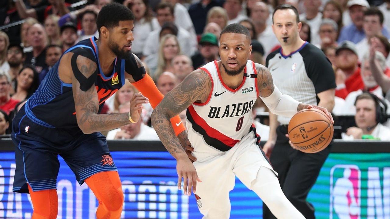 “Why is Paul George labelled a Playoff choker is he shoots better than Damian Lillard in the Playoffs?” Interesting NBA stat shows that the Clippers superstar trumps the Blazers MVP in a certain aspect