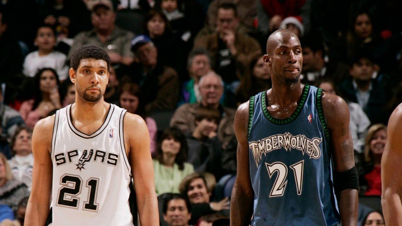 "Tim Duncan didn't respond to nothing, there was no gangster sh*t with him!": When Kevin Garnett revealed the hilarious reason behind why he voluntarily stopped talking trash to the Spurs legend