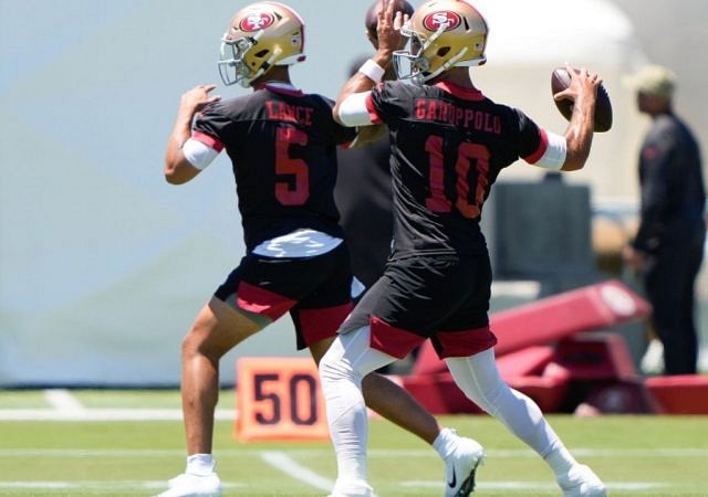 San Francisco 49ers QB: Kyle Shanahan says "I don't know if any rookie can beat out" Jimmy Garoppolo