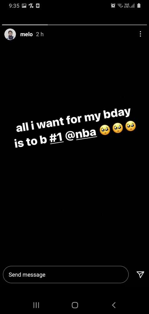 "All I want for my birthday is to be number 1": LaMelo Ball hilariously proposes his early birthday wish to the NBA on Instagram