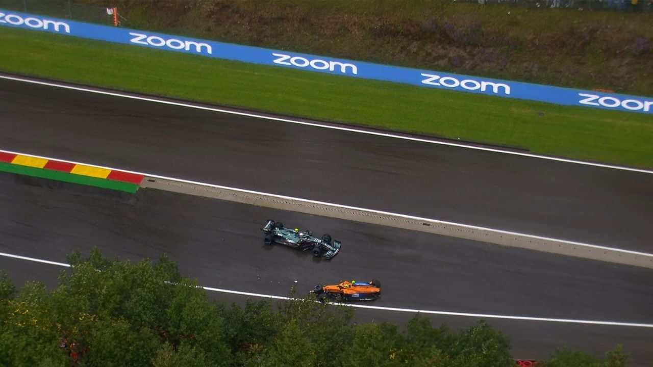 Lando Norris crash Watch McLaren star suffer a massive collision at