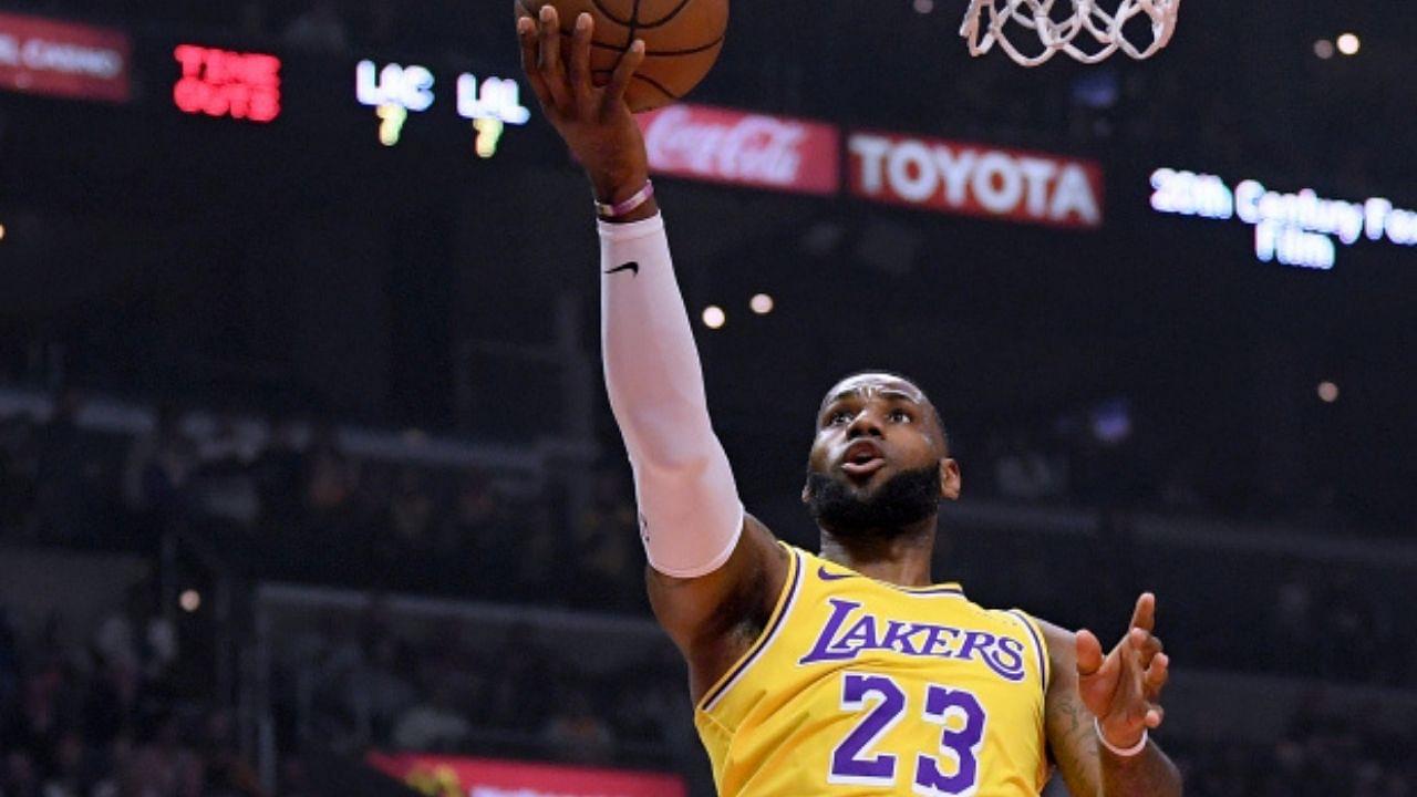 “LeBron James made this layup way too easy”: When the Lakers superstar nonchalantly threw up a Kyrie-esque shot during an NBA All-Star Game