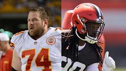 "Guards love matching up with Brown DE who is averaging 1.5 sacks over his last two seasons" Geoff Schwartz roasts Jadeveon Clowney and his "guards are unathletic" comment